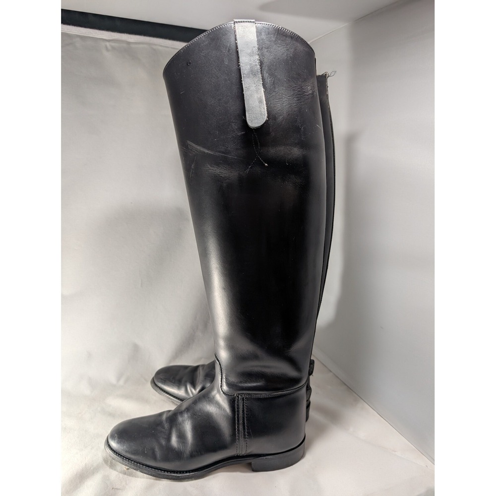 Marlborough England‎ Leather Riding Boots Equestrian Tall Boots Black women 5 UK